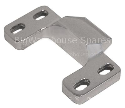 Door catch H 17mm L 84mm W 53mm mounting distance 68mm zinc die