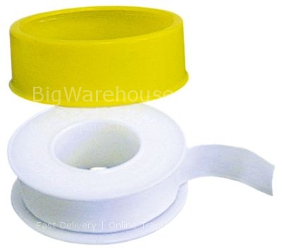 PTFE tape reel L 12m W 12mm -200 up to +260°C approval DIN-DVGW,