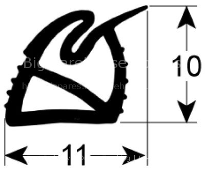 Gasket for control panel W 415mm L 1700mm external size suitable