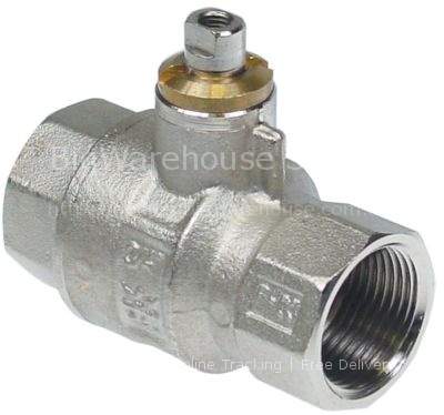Ball valve inlet 3/4" IT outlet 3/4" IT L 70mm without handle