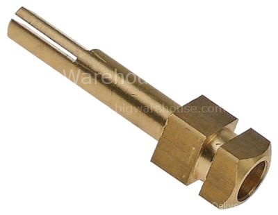 Gas tap spindle shaft ø 8x6.5mm shaft L 48/16mm for knob suitabl