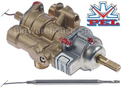 Gas thermostat PEL type 25ST up to 280°C gas inlet M16x1.5 (tube