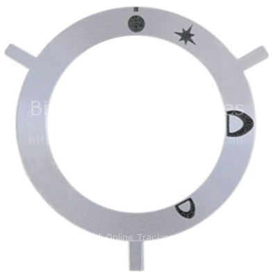 Knob dial plate gas tap with ignition flame