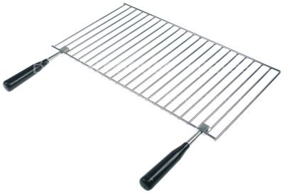 Chargrill grid W 250mm D 450mm chrome-plated steel with handle s