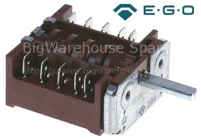 Cam switch 4 operating positions 4NO sequence 0-1-0-2 16A shaft