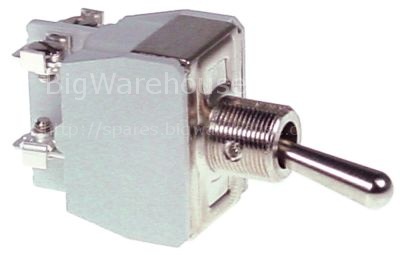 Toggle switch thread M12x0.75 2NO 250V 15A ON-OFF screw