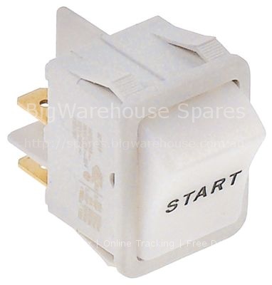 Momentary rocker switch mounting measurements 30x22mm white 1NO