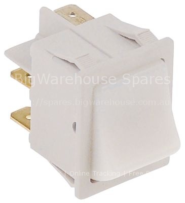Momentary rocker switch mounting measurements 30x22mm white