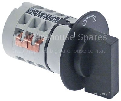 Rotary switch 3 1-0-2 momentary sets of contacts 6 type HD1249R9