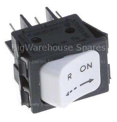Momentary rocker switch mounting measurements 30x22mm white 2CO
