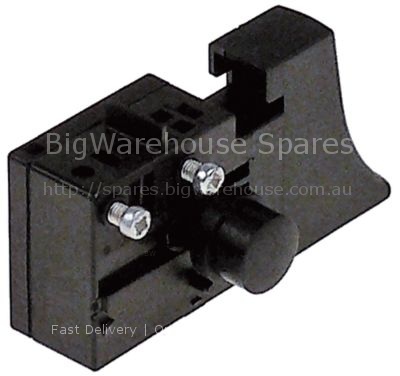Momentary push switch mounting measurements 29x29mm round black
