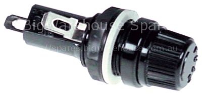 Fuse holder suitable fuse ø6.3x32mm ø 15,2mm 15A rated 250V conn