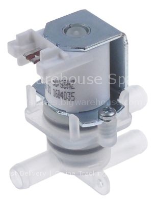 Solenoid valve 220-240VAC outlet 10mm plastic inlet 10mm