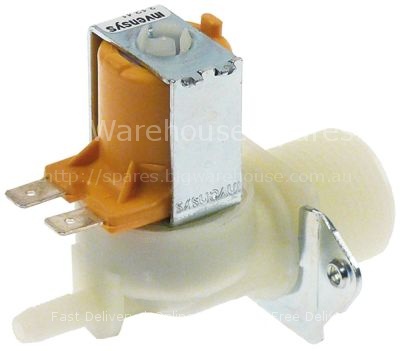 Solenoid valve single straight 24VAC/DC inlet 3/4" outlet 6mm DN