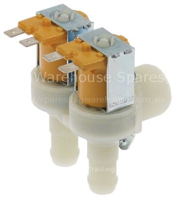 Solenoid valve double angled 24VAC/DC inlet 3/4" outlet 14,5mm I