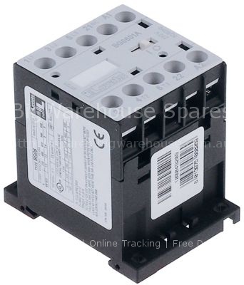 Power contactor resistive load 20A 230VAC (AC3/400V) 12A/5.7kW m