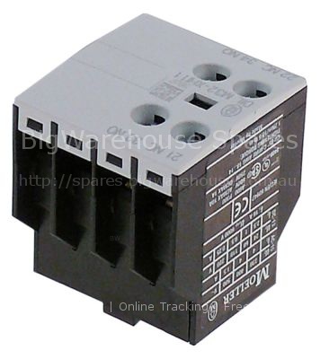 Auxiliary contact contacts 1NO/1NC AC15 10A connection screw typ