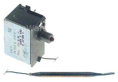 Safety thermostat switch-off temp. 130°C 1-pole 16A probe ø 5mm