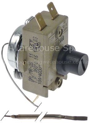 Thermostat switch-off temp. 360°C 1-pole 1NC 10A probe ø 3mm pro