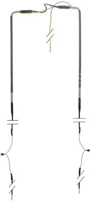 Heating element 260W 230V L 390mm cable length 2010mm with therm