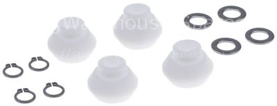 Roller ø 29mm for hood mechanics kit hole ø 10mm