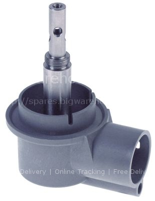 Wash arm support with rinse arm shaft mounting pos. upper/lower