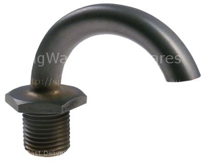 Inlet spout connection M16x1.5 tube ø 10mm projection 48mm overa