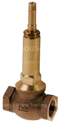 Shut-off valve connection 1/2" 1/2" straight total length 58mm s
