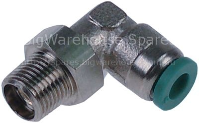 Angle piece thread 1/8" with coupling angled hose ø 5mm