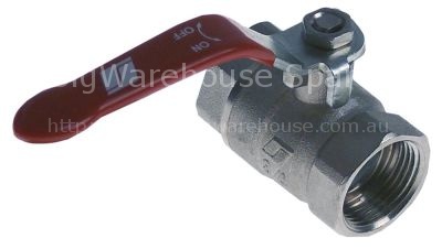 Ball valve connection 3/4" IT - 3/4" IT total length 54mm handle