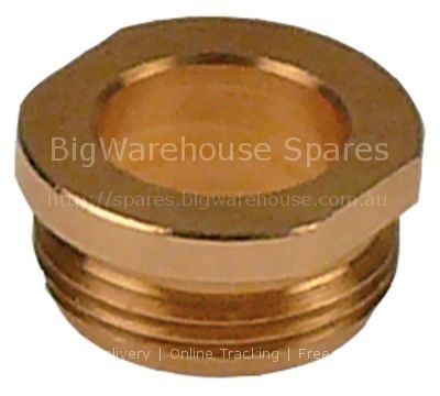 Union screw thread M16x1 outer ID ø 10,6mm brass