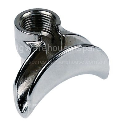 Filter holder spout thread 3/8" 2-way curved outlet distance 48m