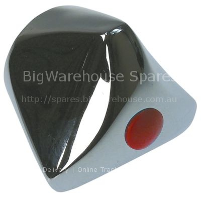 Triangular handle hot water H2 41,5mm D1 ø 34mm type C suitable