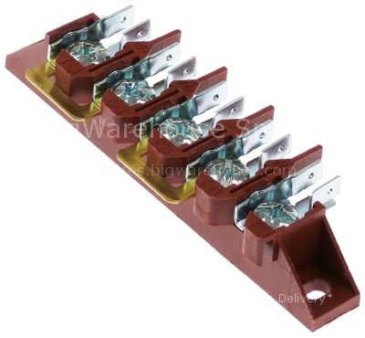 Power terminal block 5-pole max. 40A max 450V connection M6/male