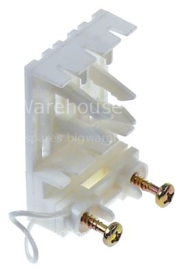 Bracket for connector strip cross section 2.5mm² 3-pole plastic