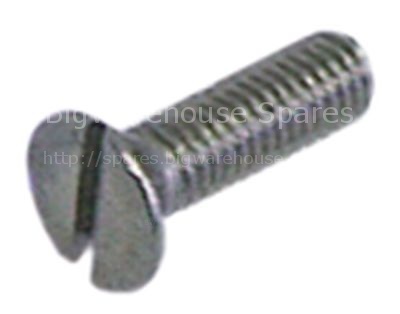 Countersunk screw thread M4 L 6mm SS DIN 963/ISO 2009 Qty 20 pcs