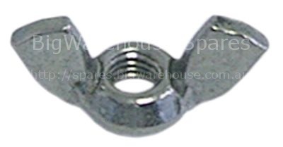 Wing nuts thread M6 SS DIN/ISO DIN 315 Qty 20 pcs