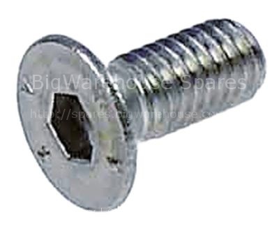 Countersunk screw thread M6 L 14mm WS 4 SS DIN 7991/ISO 10642 Qt