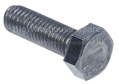 Hexagonal screw thread M8 thread L 25mm SS WS 13 Qty 1 pcs DIN 9