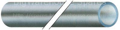 PVC hose ID ø 10mm ED ø 14mm L 1,1m thickness 2mm t.max. 60°C tr