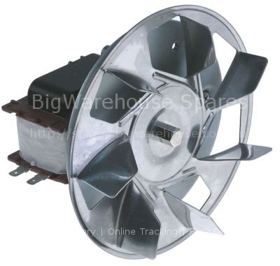 Hot air fan 220V 30W 50Hz L1 70mm L2 12mm L3 30mm L4 87mm fan wh