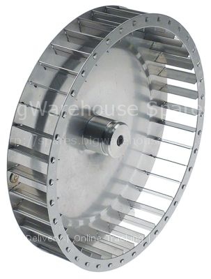 Fan wheel blades 38 D1 ø 200mm D2 ø 6.5x8mm D3 ø 7mm H1 38mm H2