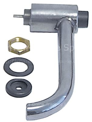 Door handle L 170mm handle ø 16mm spring length 49mm metal compl