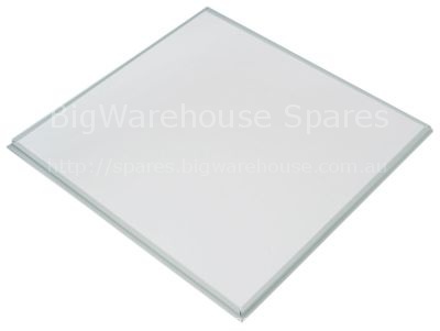 Ceramic plate L 326mm W 302mm with gasket for microwave