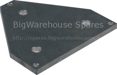 Connection plate for hot dog machine aluminium HD-03