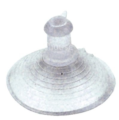 Suction cup for glass plate