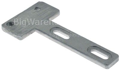 Bracket without bolt mounting pos. upper L 180mm H 7mm suitable