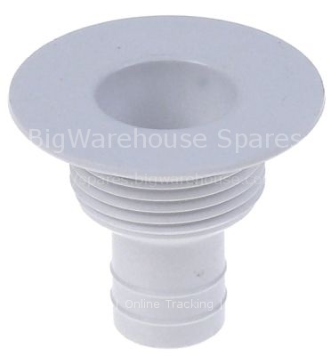 Drain fitting thread M30x2 L 40,7mm straight connection 17mm for