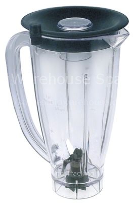 Blender jar plastic 1500ml complete for mixer Dragone
