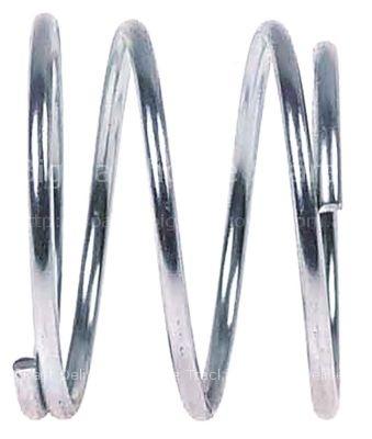 Compression spring ø 23/25mm L 19mm wire gauge ø 1,5mm conical s